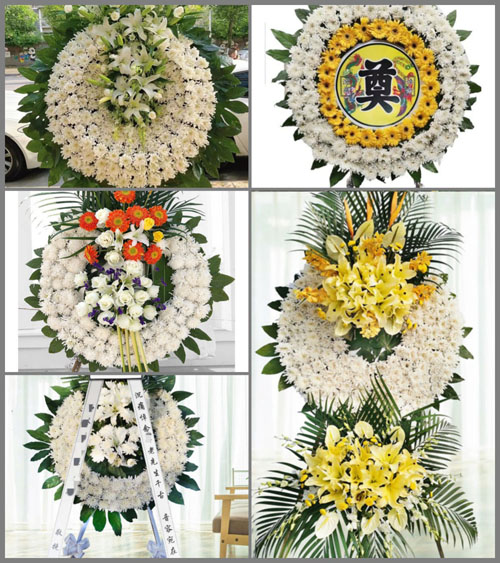 山东济宁金乡县鸡黍镇孙菜园村花圈速递