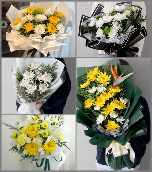 山东济宁金乡县鸡黍镇孙菜园村白事花束代送